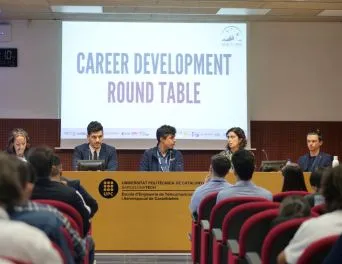 Leandros at career development workshop